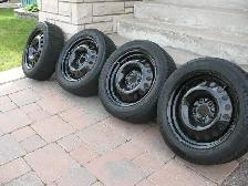 MICHELIN 215/55R17 GreenX Studless Snow Tires with Rims