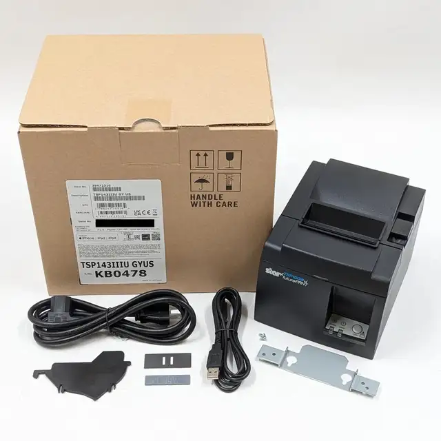 NEW Star Micronics TSP143U Grey USB Thermal Receipt Printer