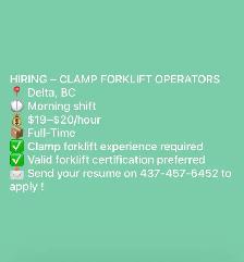 Forklift Operator