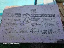 Rigid Foam Insulation Board. 4’X2’X4’’ Thick, $7 each