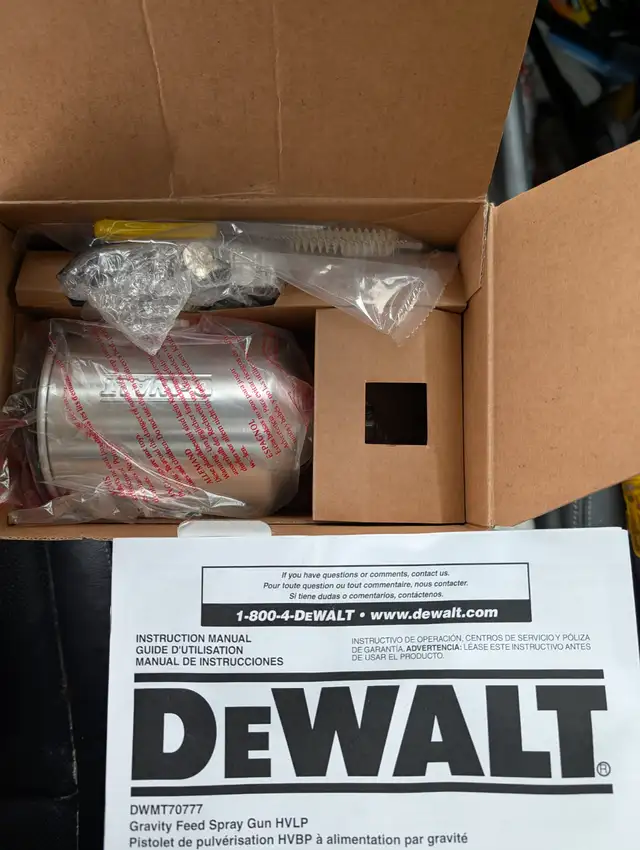 DEWALT Gravity Feed Spray Gun HVLP