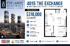 4015 The Exchange | 1 Bed1 Bath | 515 Sqft | $318000