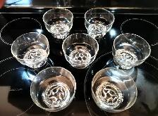 Glass Ice Cream/Dessert Bowls  (X7)
