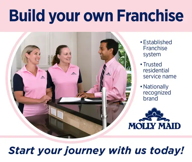 Own an Established MOLLY MAID Franchise in Whitby!