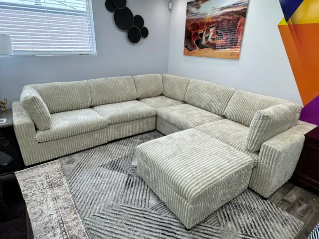 Elegance Sectional Sofa Set With Storage Ottoman In huge Sale