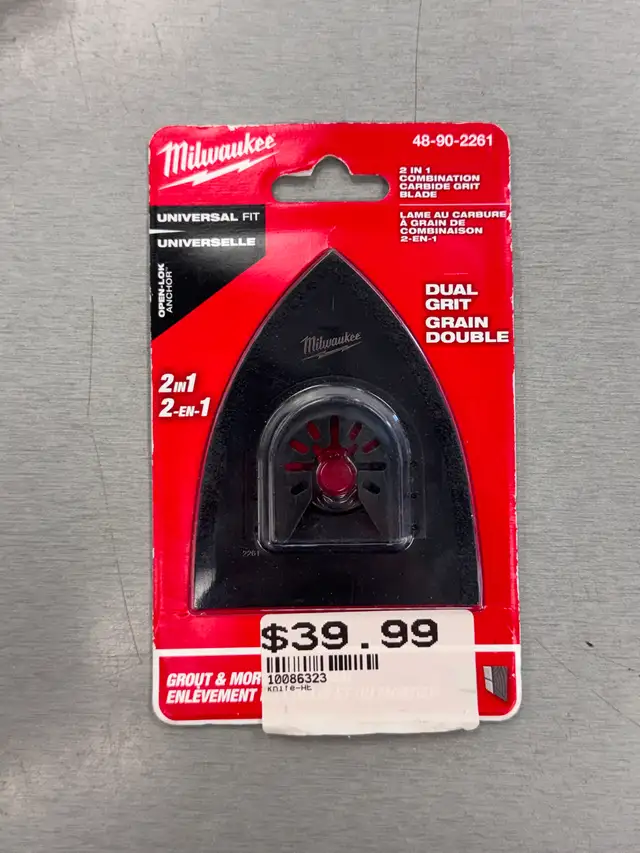 Milwaukee 3-inch Bi-Metal Carbide Grit Multi-Tool Blade - NEW