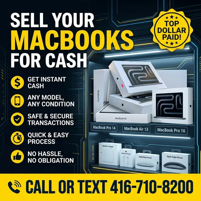 Sell Your MacBook Pro or Air – Cash in Hand!