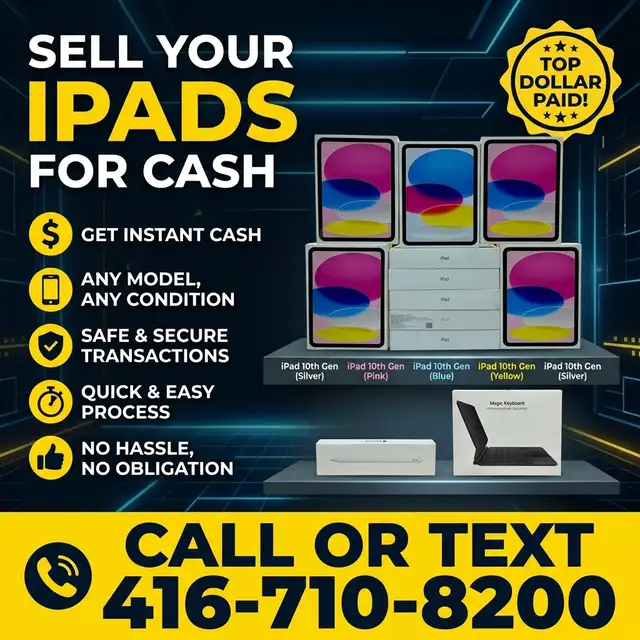 Cash for iPads – Fast, Safe & Top Dollar Paid!