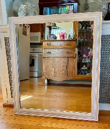 Mirror With White Wooden Frame - Orillia