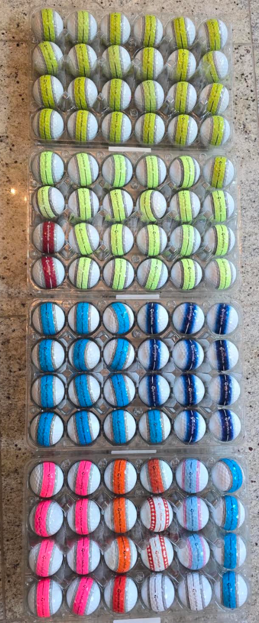 Amazing TaylorMade Tour Response Stripe used golf balls: $24/doz