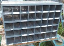 Pigeon Hole Storage Unit.40 Bins.Welded Steel Construction