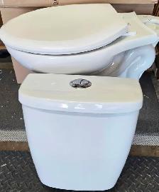 White Dual Flush Water Saver Toilet