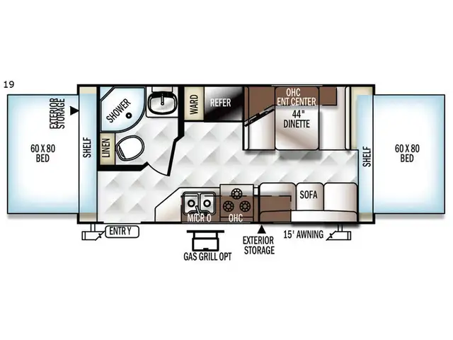 2017 Forest River RV Rockwood Roo 19