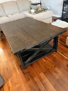 Farmhouse Coffee Table- solid wood - Photo 3
