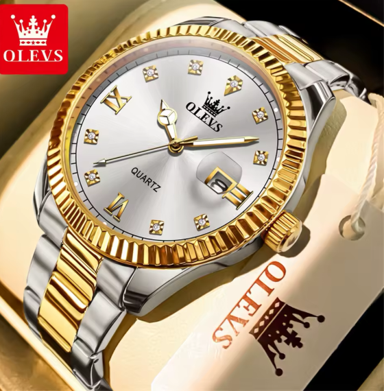 New OLEVS Best Seller Men's Watch Quartz Waterproof Calendar