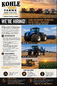 Farm operator/ Laborers Wanted