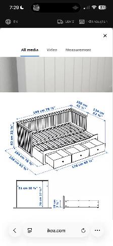 IKEA twin bed frame - Photo 2