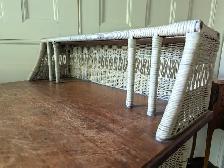 Antique Wicker Desk and Chair - Photo 4