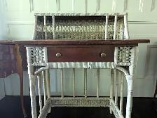 Antique Wicker Desk and Chair - Photo 6