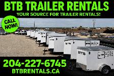 2027 BTB TRAILER RENTALS, CARGO, DUMP, CAR HAULER, BEST RATES!