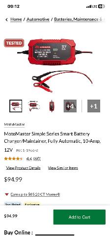 chargeur à batterie auto moto