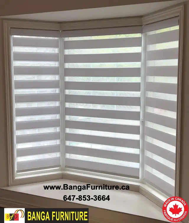 Zebra Shades and Shutters -647-853-3664