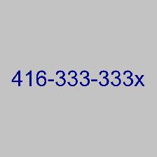 Toronto pemium 416 numbers for personal and business