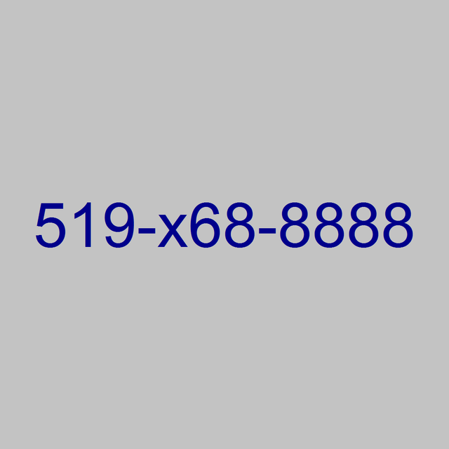 Local 519 226 Memorable VIP 416 Phone Numbers