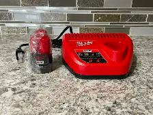 New Milwaukee M12 2ah Battery & Charger Combo