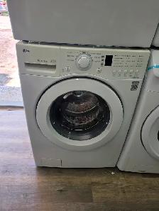 LG 27' White Front-Load Stackable Washer & Electric Dryer Set - Photo 2