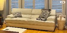 Whte Leather Couch - Brampton