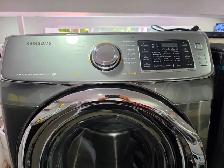 Samsung 27' Stainless Steel Front-Load Stackable Washer & Dryer - Photo 6