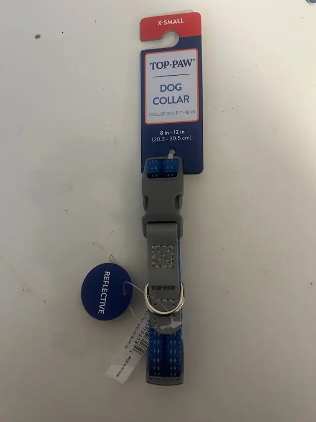 Top Paw reflective dog collar x-small brand new