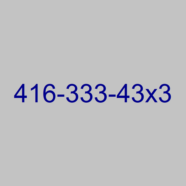 Buy Today Unbelievable Easy Memorable Toronto 416 ViP Number
