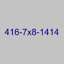 List of Memorable 416 Phone Numbers are available