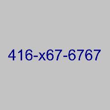Rare and Unique 416 676767 Phone Number for Sale