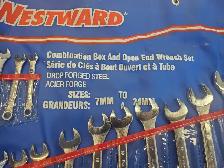 Westward Combination Wrench Set