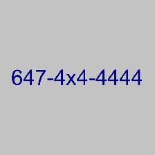 Super Vanity Toronto 416 647 Memorable Phone Numbers