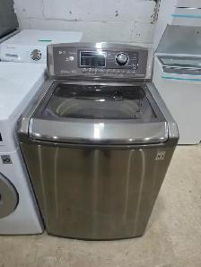 LG 27' Stainless Steel Top-Load Washer W/ Glass Lid CAN DELIVER