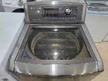 LG 27' Stainless Steel Top-Load Washer W/ Glass Lid CAN DELIVER - Photo 2