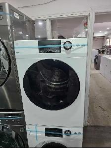 NEWER MODEL GE 24' White Front-Load Stackable Washer And Dryer - Photo 5