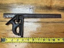 Antique Cast Iron Combination Square Tool ! - Photo 4