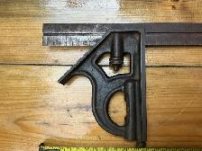 Antique Cast Iron Combination Square Tool ! - Photo 5
