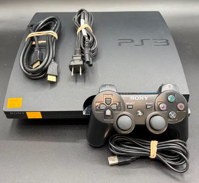 120gb Playstation 3 Slim Complete with PS3 Controller & Wires