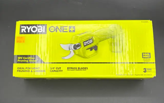 NEW Cordless Ryobi Pruning Shears with a 3/4' Cut