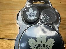 Inglasco TORONTO MAPLE LEAFS Keychain, Pin & Puck Set ! - Photo 3