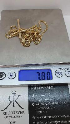 10k yellow Gold Chain with Cross # R10 - Photo 6