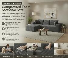 Brand New Modern Sectional Compressed Sofa Special $299 - Photo 3