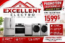 4 Electro comme neufs à 1599$