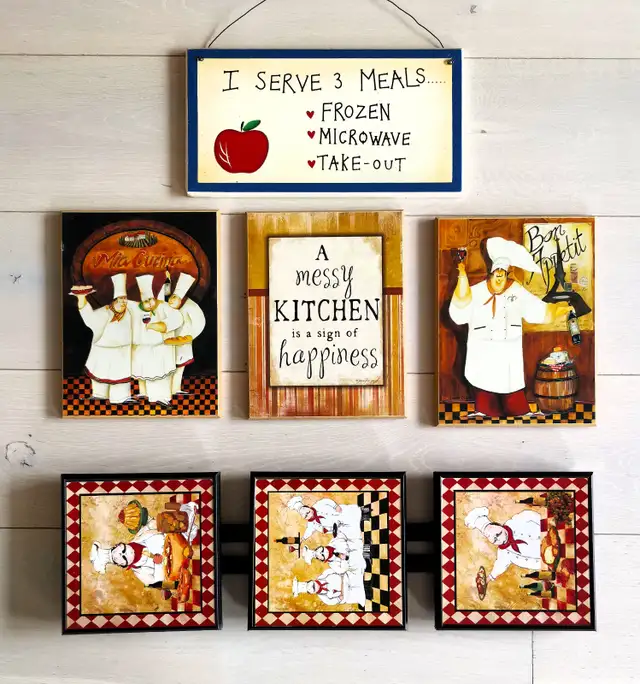 Kitchen Wall Décor Hangings Set